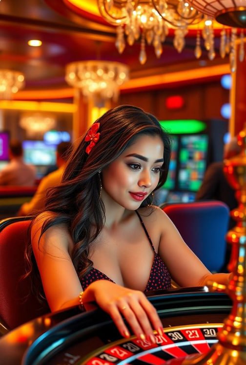 Layar Sic Bo Dadu live777 menampilkan meja dealer, tiga dadu, dan panel taruhan interaktif di mobile